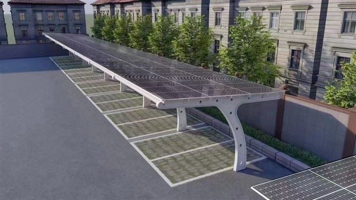 Parkirišče s sončnim sistemom